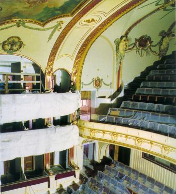 historie, historick foto - bhem rekonstrukce divadla 1987-1993
