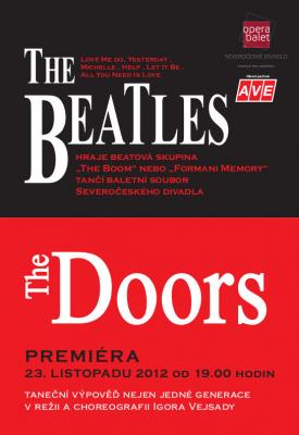 Plakát k inscenaci baletu The Doors The Beatles