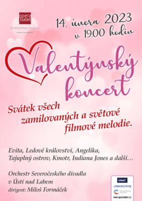 plakát Valentýnský koncert 2023